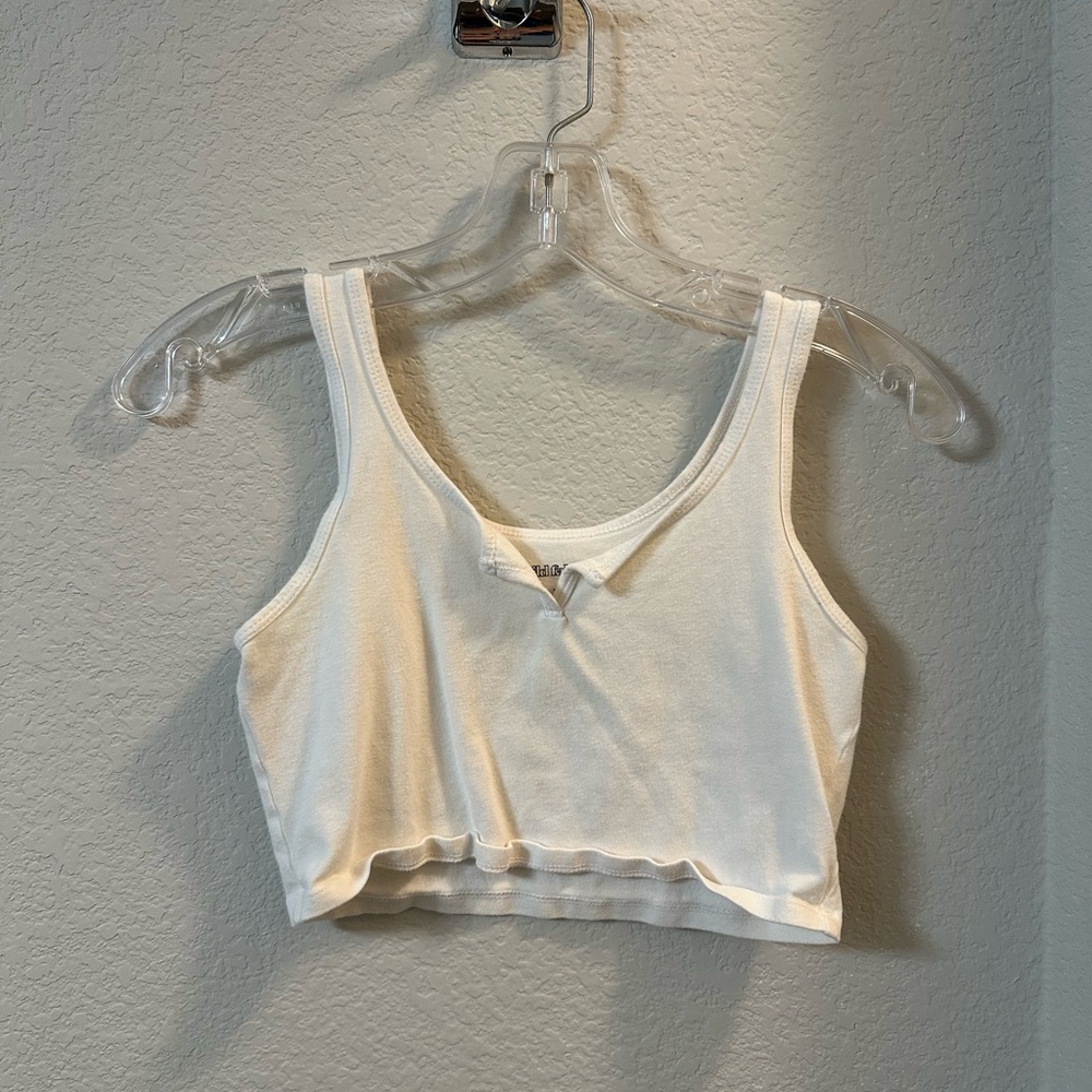 Women's White Crop Top